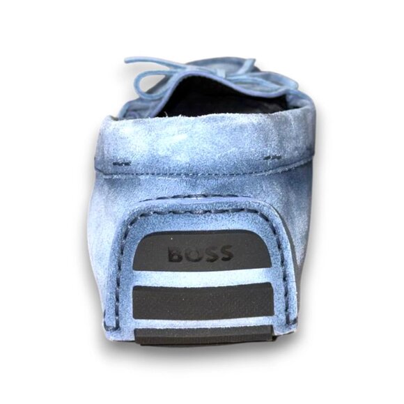 BOSS Driver Moccasin Men's Blue Genuine Leather Loafers US 10 (EU 43) MSRP $299 - Picture 3 of 4